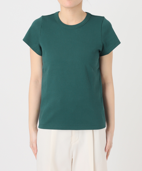 tシャツ 「追加・WEB限定カラー」スビンコットンスムースコンパクトTシャツ レディースの画像