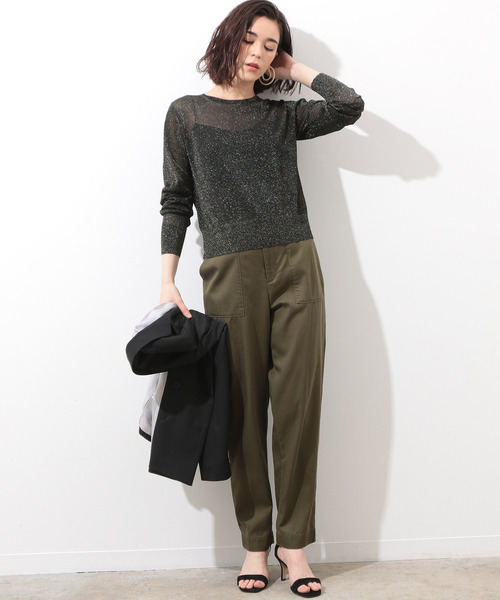 「MADEMOISELLE ROPE'」 長袖ニット 38 ブラック系その他 レディース_画像5
