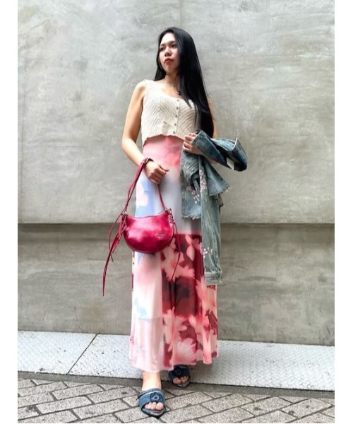 Desigual（デシグアル） ワンピース クロシェトップ×フラワーマキシ