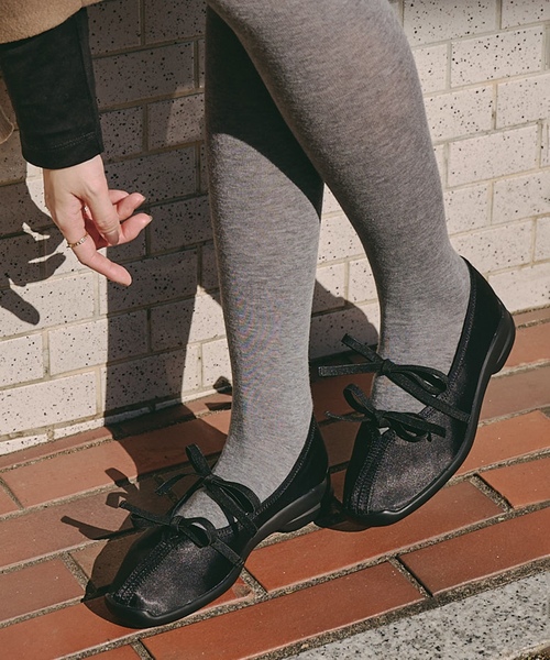 「LE TALON」 フラットパンプス 23.5cm ブラウン レディース_画像6