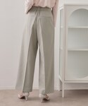 ワイドパンツ パンツ ストレッチ2タックワイド...の詳細画像2