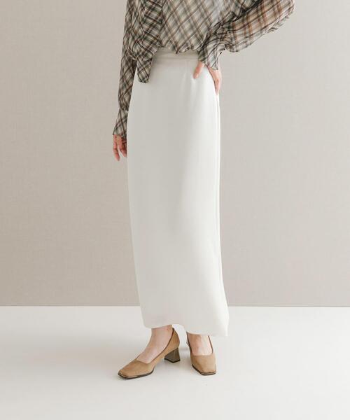 「URBAN RESEARCH ROSSO WOMEN」 ロングスカート 38 オフホワイト レディースの画像