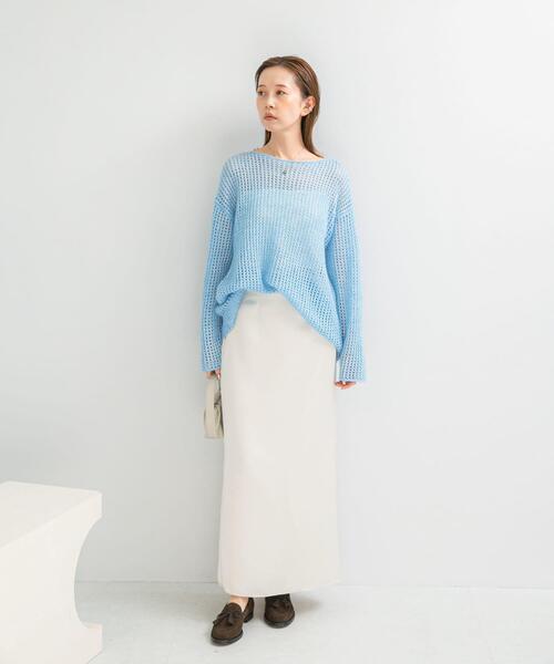 「URBAN RESEARCH ROSSO WOMEN」 ロングスカート 38 オフホワイト レディースの画像