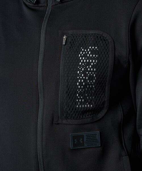 「UNDER ARMOUR」 ジップアップパーカー L ブラック メンズの画像