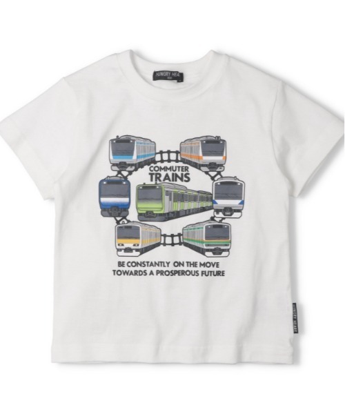 HARi ハリ RUN プリント半袖Tシャツ hungry heart（ハングリーハート） tシャツ JR在来線電車プリント半袖T