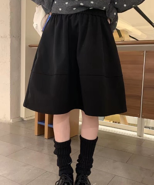Aelina スカート メルトン花柄Aラインショートスカート : ZOZOTOWN