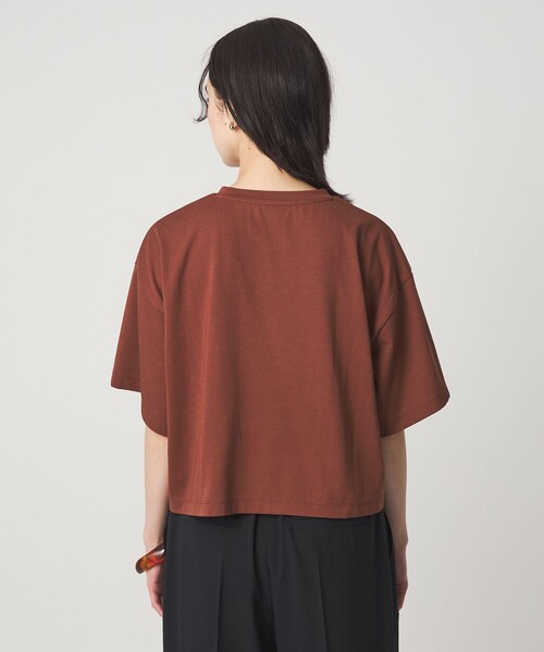 tシャツ 「スタイリスト兵藤千尋さんコラボ」クロップド ワイド Tシャツ UVカット レディースの画像