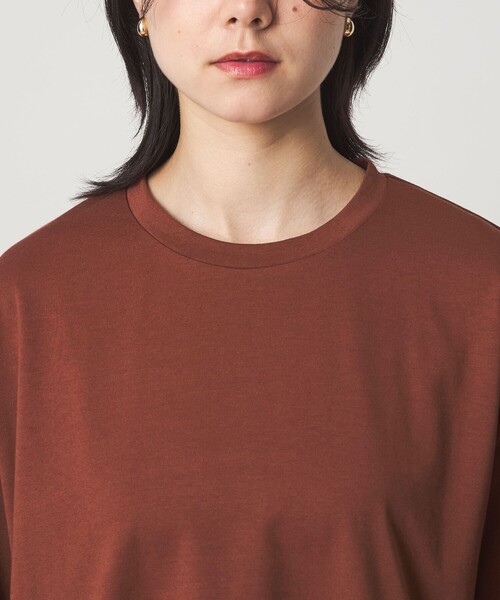 tシャツ 「スタイリスト兵藤千尋さんコラボ」クロップド ワイド Tシャツ UVカット レディースの画像