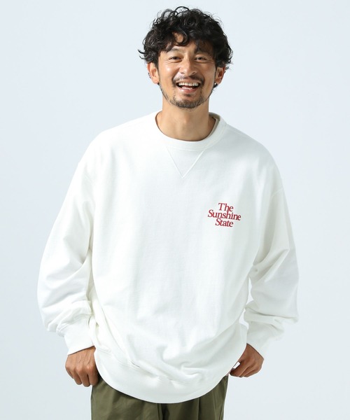 「BAYFLOW」 スウェットカットソー LARGE ブルー メンズ_画像2