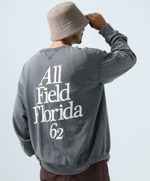 「BAYFLOW」 スウェットカットソー LARGE ブルー メンズ_画像3