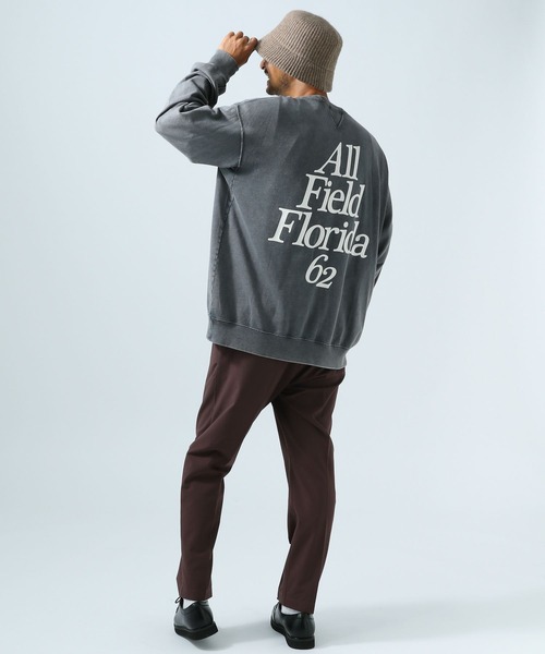 「BAYFLOW」 スウェットカットソー LARGE ブルー メンズ_画像9