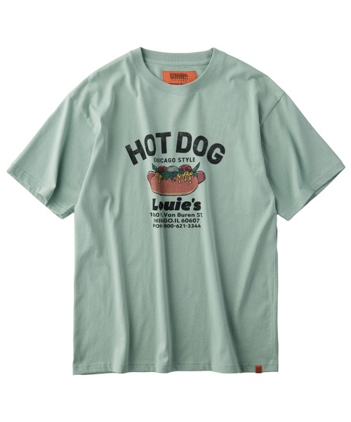 UNIVERSAL OVERALL（ユニバーサルオーバーオール） tシャツ HotDog S/S