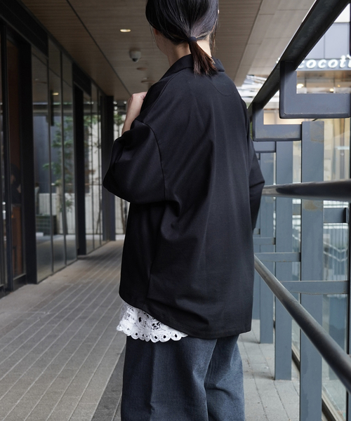 美品 23AW JOURNAL STANDARD luxe ジャーナルスタンダード ラックス タイプ スタンドカラープルシャツ ブラック レディース 古着 中古 USED セール】タイプライタースタンドカラープルシャツ（シャツ/ブラウス