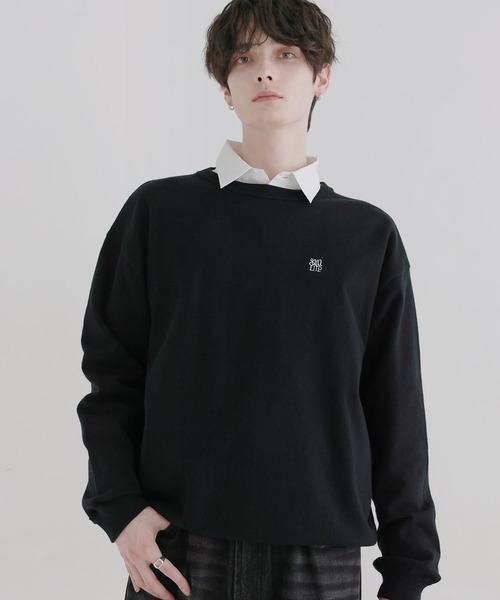「LILL」 長袖ニット M ブラック メンズ_画像5