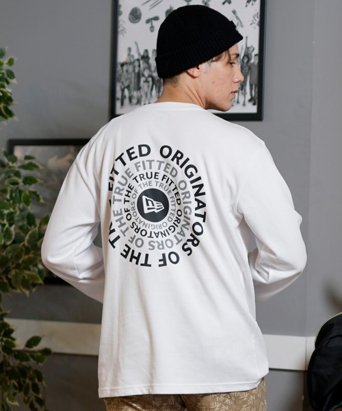 「NEW ERA」 長袖Tシャツ X-LARGE ブラック メンズ_画像8