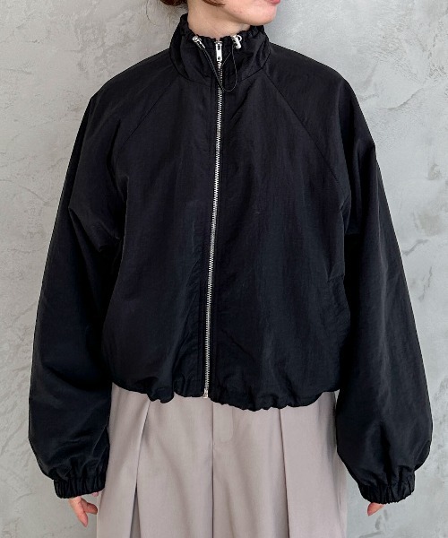 「feepur」 ナイロンブルゾン MEDIUM アイボリー レディース_画像6