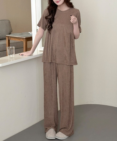 DAY CLOSET パジャマ ルームウェア 「セットアップ」半袖サイド