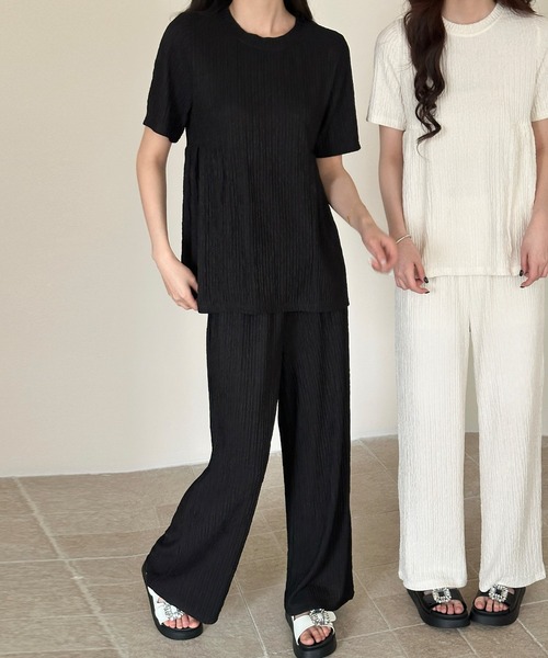 DAY CLOSET パジャマ ルームウェア 「セットアップ」半袖サイド