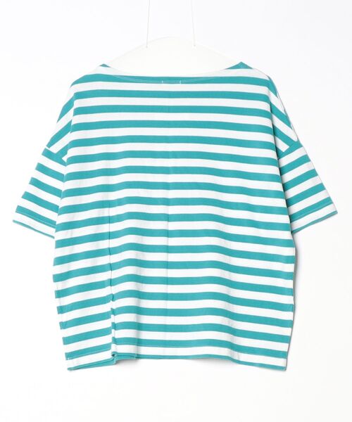 「maillot」 ボーダー柄半袖Tシャツ 0 ブルー メンズ_画像2