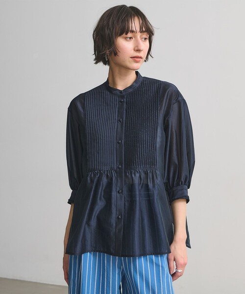 UNITED ARROWS ユナイテッドアローズ シルキーピンタック ブラウス UNITED ARROWS（ユナイテッドアローズ） ブラウス シャツ シルキー