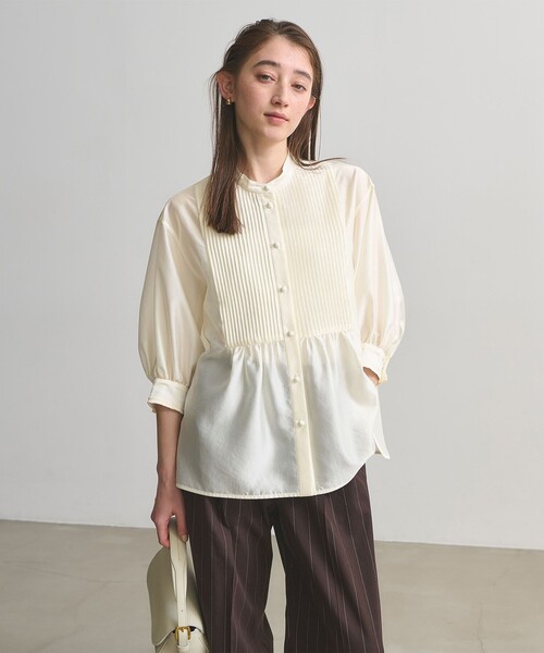 UNITED ARROWS ユナイテッドアローズ シルキーピンタック ブラウス UNITED ARROWS（ユナイテッドアローズ） ブラウス シャツ シルキー