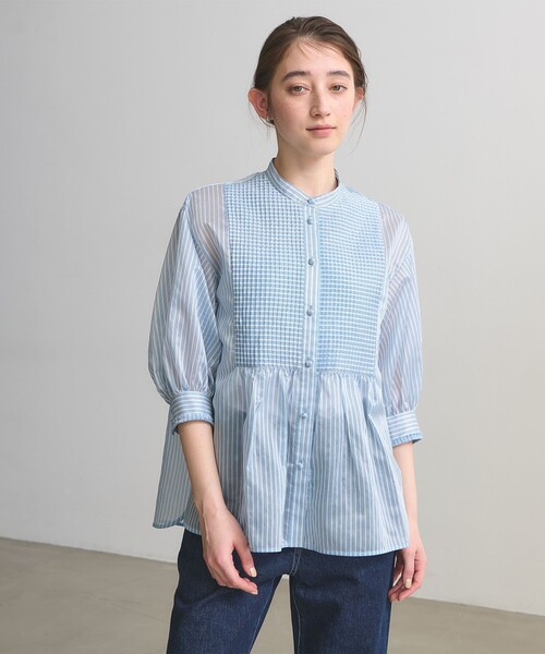 UNITED ARROWS ユナイテッドアローズ シルキーピンタック ブラウス UNITED ARROWS（ユナイテッドアローズ） ブラウス シャツ シルキー