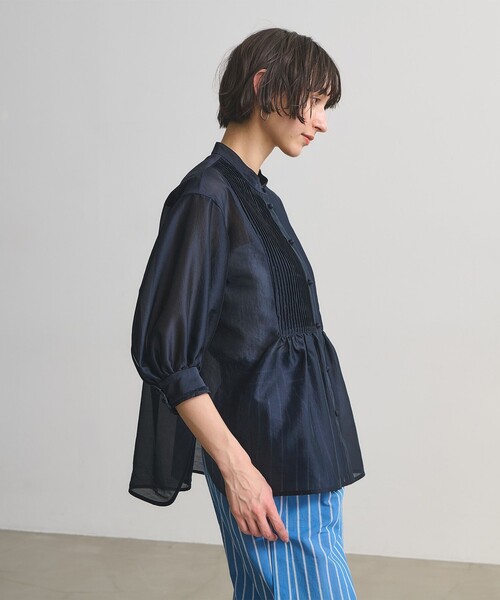 UNITED ARROWS ユナイテッドアローズ シルキーピンタック ブラウス UNITED ARROWS（ユナイテッドアローズ） ブラウス シャツ シルキー
