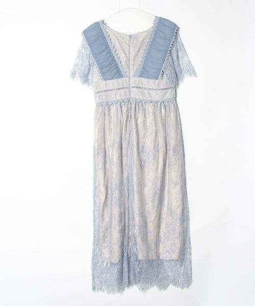 「GIRL」 半袖ワンピース M ブルー レディース_画像2
