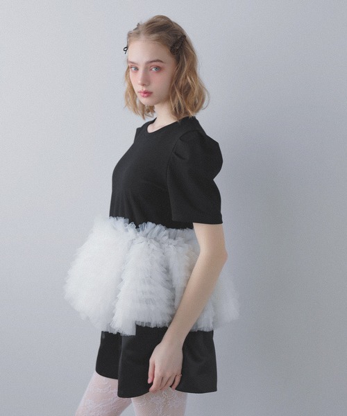 MERAKI チュールペプラムトップス レディース : ZOZOTOWN Yahoo!店