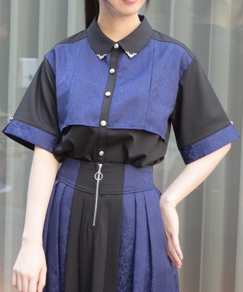 axes femme（アクシーズ ファム） ブラウス シャツ 半袖