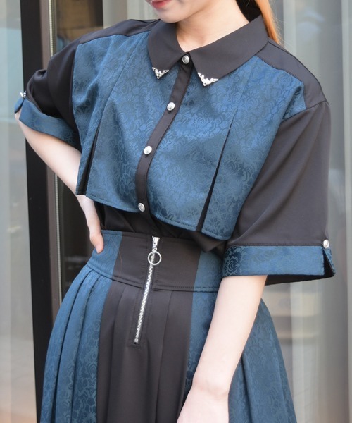 axes femme（アクシーズ ファム） ブラウス シャツ 半袖
