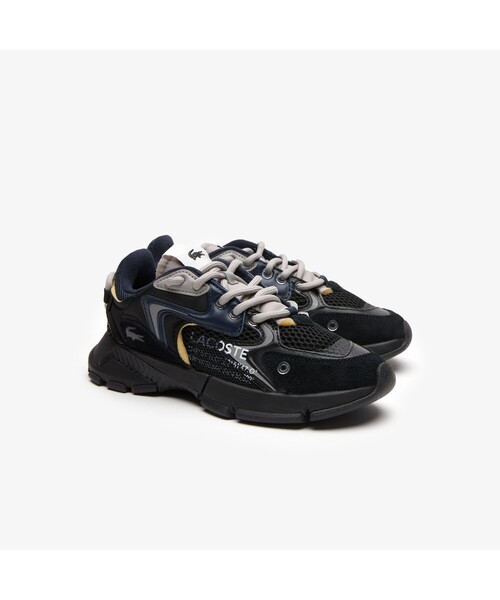 「LACOSTE」 ローカットスニーカー 23.5cm ブラック レディース_画像2