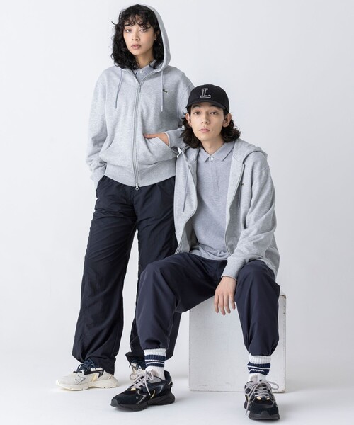 「LACOSTE」 ローカットスニーカー 23.5cm ブラック レディース_画像9