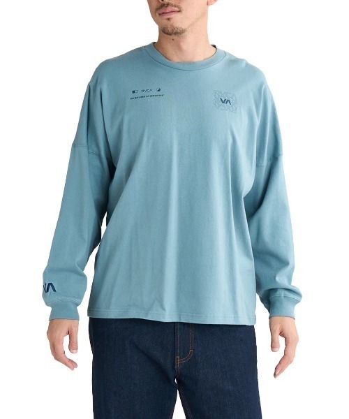 「RVCA」 長袖Tシャツ X-LARGE ミント メンズ_画像6