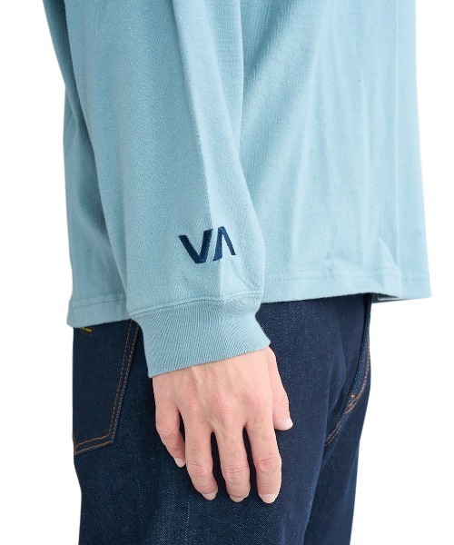 「RVCA」 長袖Tシャツ X-LARGE ミント メンズ_画像9