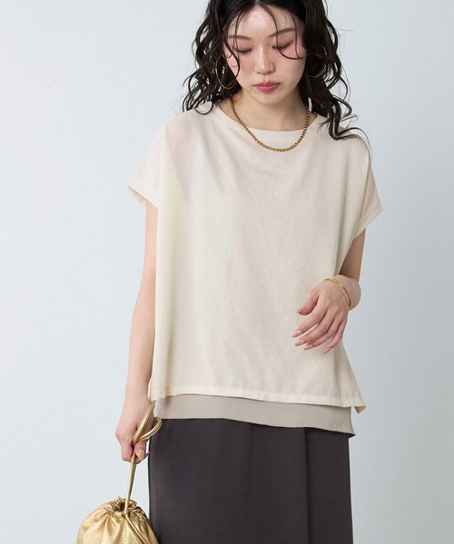 MICA&DEAL（マイカアンドディール） tシャツ 半袖 フレンチスリーブ
