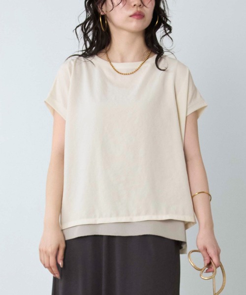 MICA&DEAL（マイカアンドディール） tシャツ 半袖 フレンチスリーブ