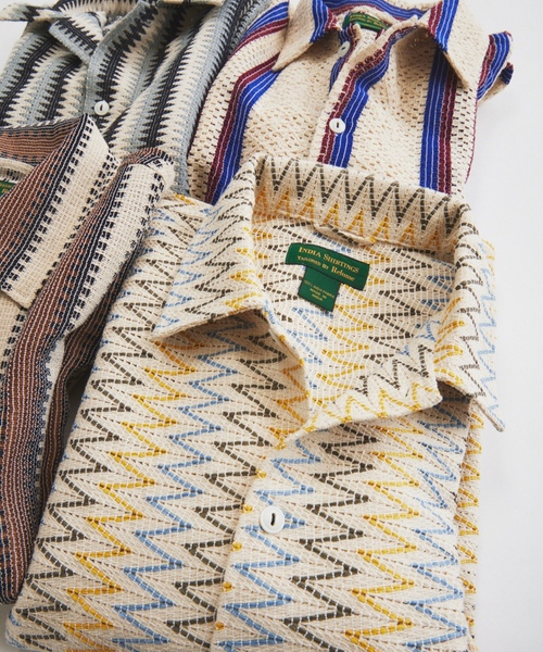 「JOURNAL STANDARD relume」 長袖シャツ MEDIUM ボルドー メンズ_画像3