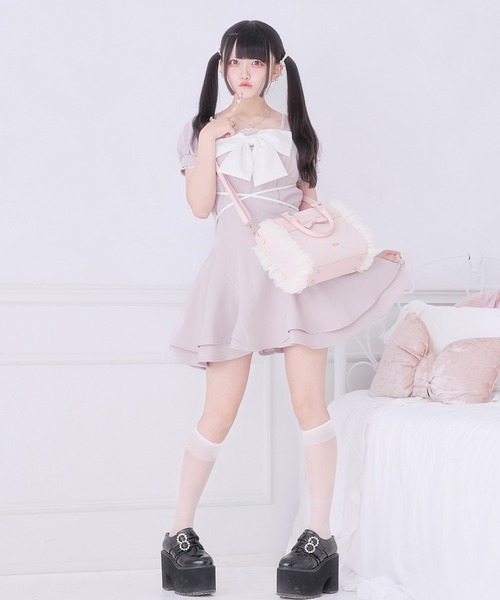 Pal elfy ショルダーバッグ バッグ ドットチュールリボン姫痛バ
