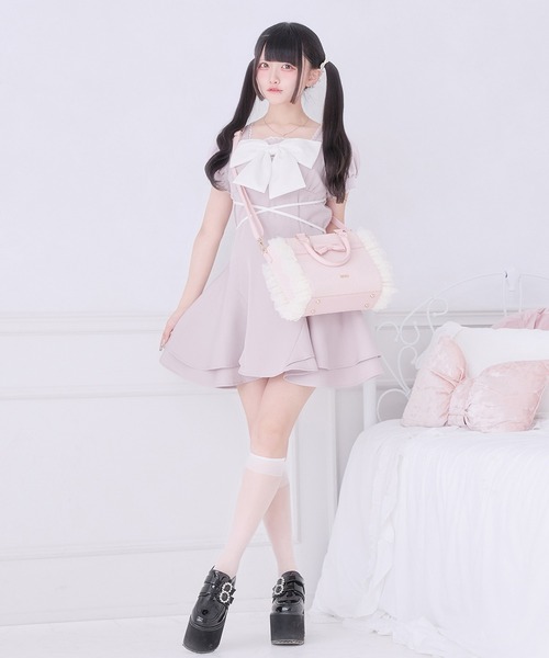 Pal elfy ショルダーバッグ バッグ ドットチュールリボン姫痛バ