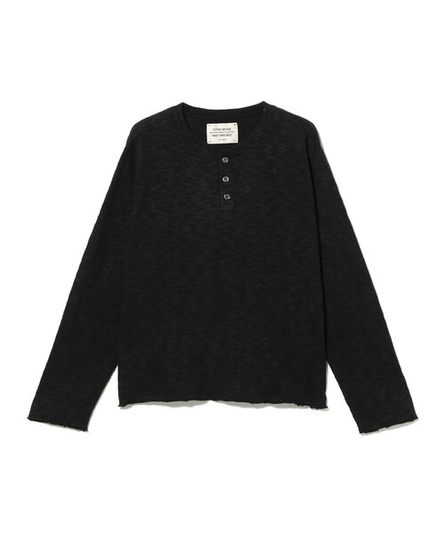 tシャツ FUTURE ARCHIVE / SLUB HENLEY NECK TEE メンズ : ZOZOTOWN