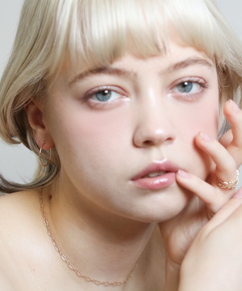 ■現行品■【cui-cui】ゴールド スナップ フープ ピアス | K10YG cui-cui / キュイキュイ / ジュエリー＆アクセサリー / ゴールド