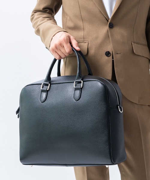 MURA（ムラ） ビジネスバッグ 大容量12L ダブルジッパー シュリンク