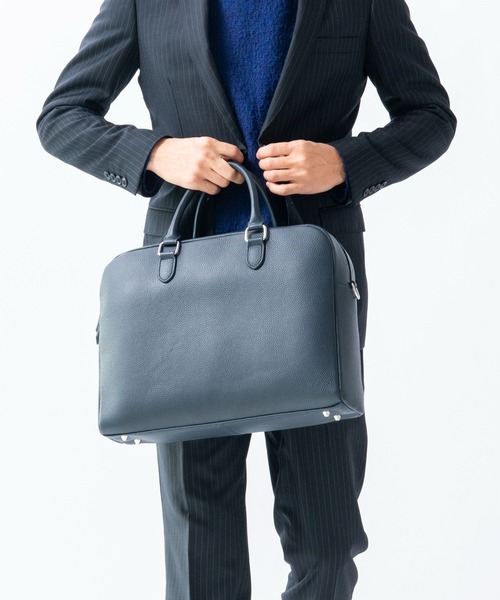 MURA（ムラ） ビジネスバッグ 大容量12L ダブルジッパー シュリンク