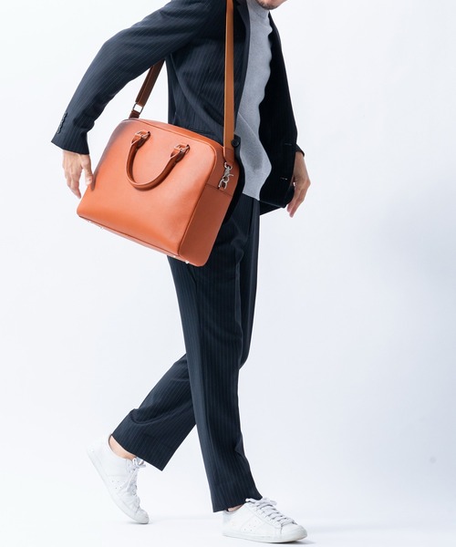 MURA（ムラ） ビジネスバッグ 大容量12L ダブルジッパー シュリンク