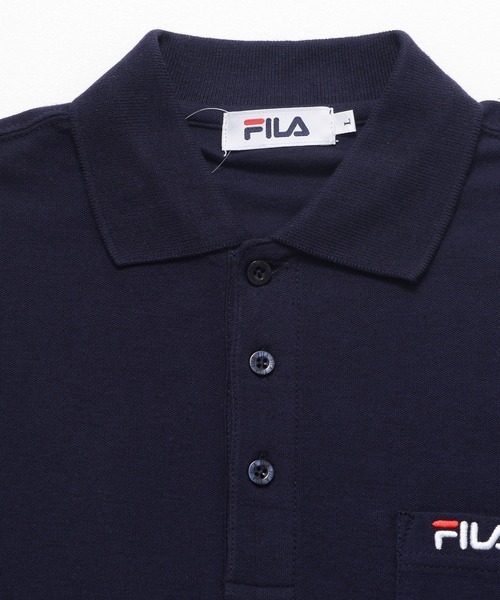 FILA ポロシャツ 「FILA/フィラ」ワンポイント ロゴ刺繍 綿100