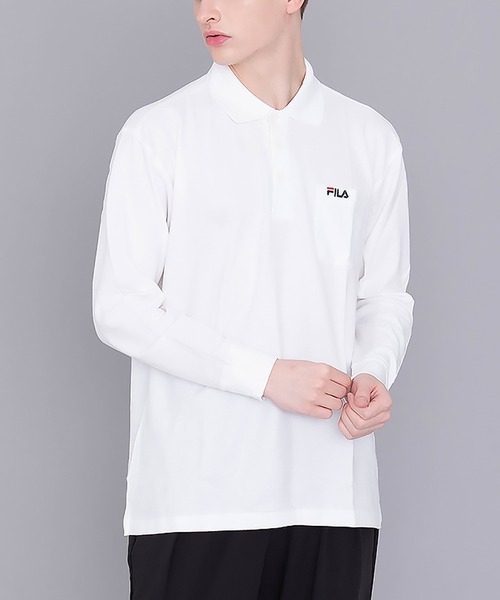 未使用品❗️PING メンズ　LL 長袖ポロシャツ　ボタンダウン　ホワイト 楽天市場】FILA フィラ 長袖 ポロシャツ メンズ 綿100% 大きい
