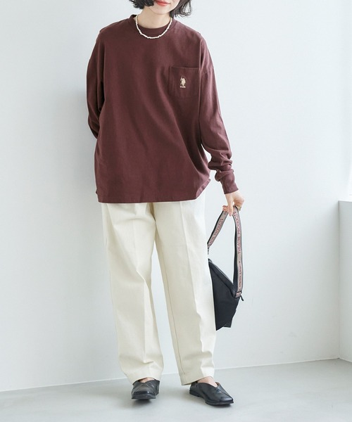 tシャツ Tシャツ U.S. POLO ASSN. /ユーエスポロアッスン 別注 袖ボリューム 胸刺繍ポケットロングTシャツ|ZOZOTOWN |25