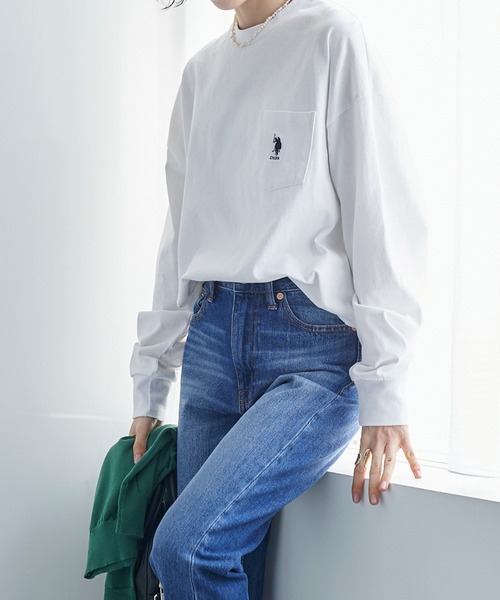 tシャツ Tシャツ U.S. POLO ASSN. /ユーエスポロアッスン 別注 袖ボリューム 胸刺繍ポケットロングTシャツ|ZOZOTOWN |11