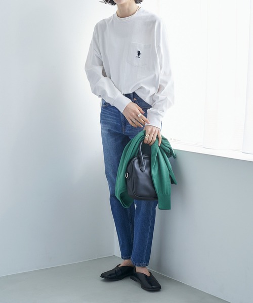 tシャツ Tシャツ U.S. POLO ASSN. /ユーエスポロアッスン 別注 袖ボリューム 胸刺繍ポケットロングTシャツ|ZOZOTOWN |13